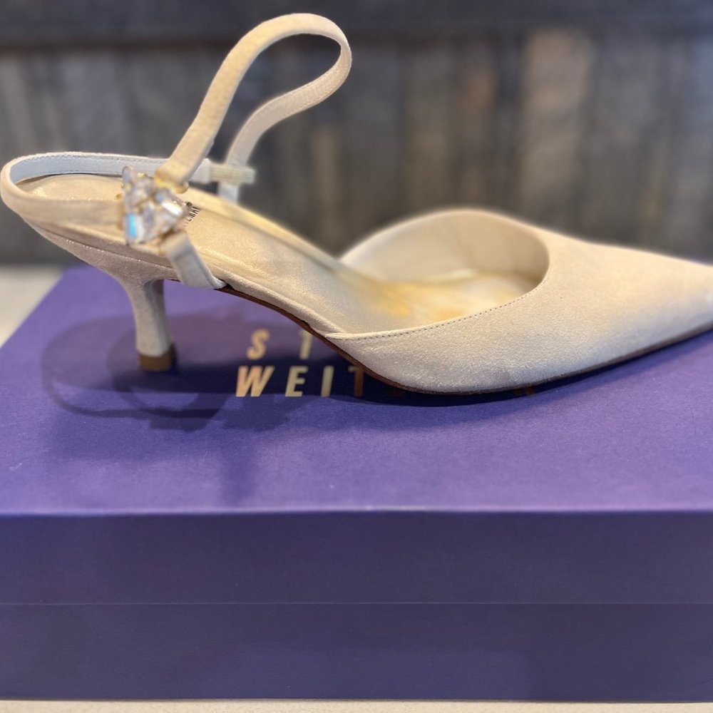 Stuart Weitzman Trianglow Kitten Heels